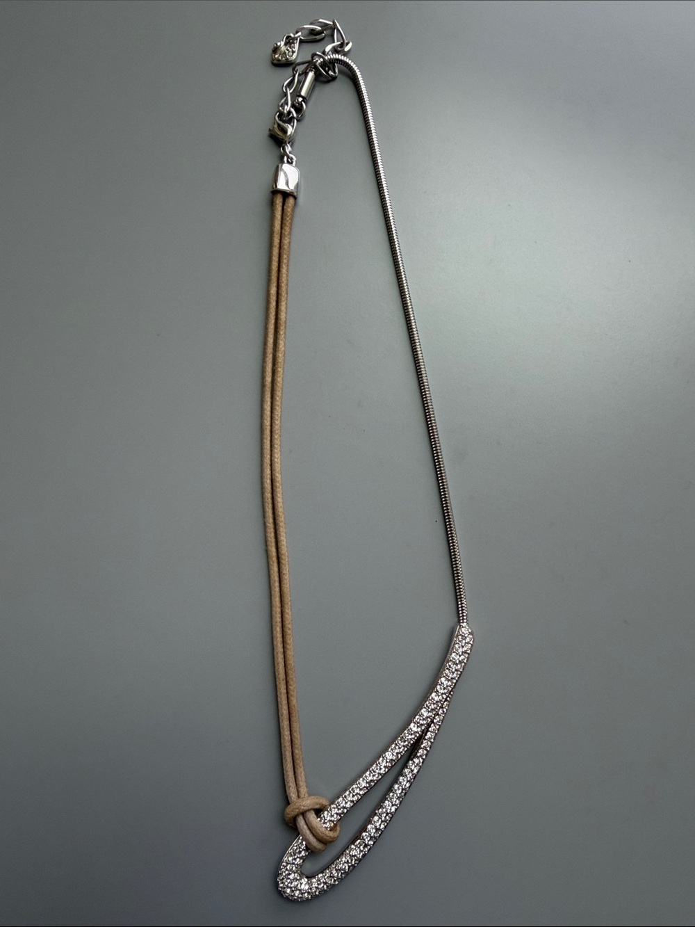 Vintage Swarovski Dynamic Asymmetrical Necklace